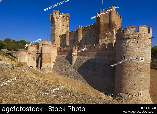 Castle of La Mota, medieval fortress, 15th century, Medina del Campo, Valladolid province, Castile and Leon, Spain, Europe