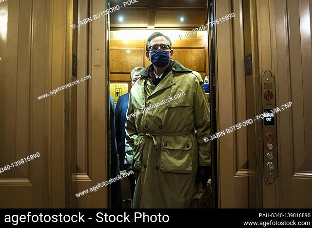 WASHINGTON, DC - FEBRUARY 12: Bruce Castor, lawyer for former President Donald Trump, departs on the fourth day of the Senate Impeachment trials for former...
