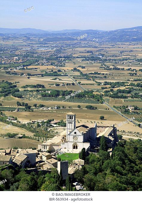 The Basilica of San Francesco d'Assisi, Assisi, Umbria, Italy