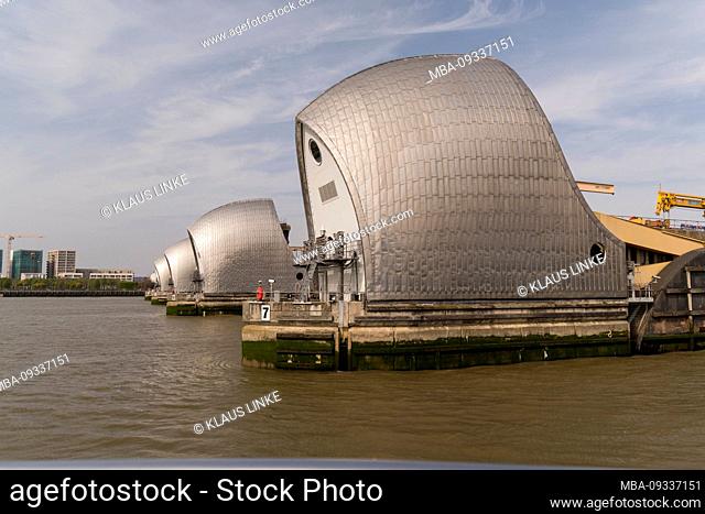 Thames Barrier, London, Woolwich, Stormwater Barrier, Thames