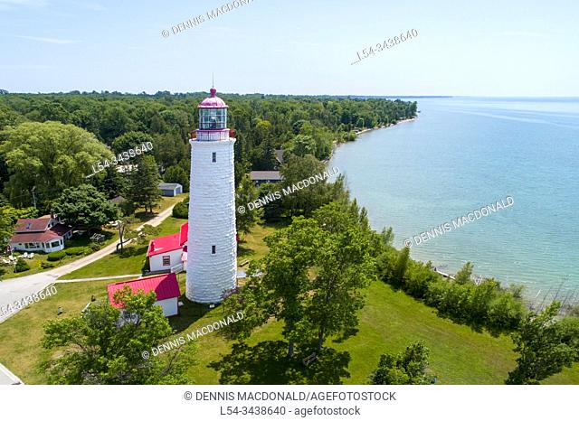 Point Clark Lighthouse, built between 1855 and 1859, is part of an important system of â. œImperialâ. . lighthouses on Lake Huron and Georgian Bay Ontario...