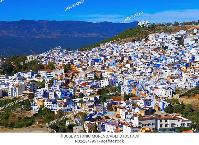 Chefchaouen, Chaouen, City View, Xaouen, Medina, Rif region, Morocco, North Africa