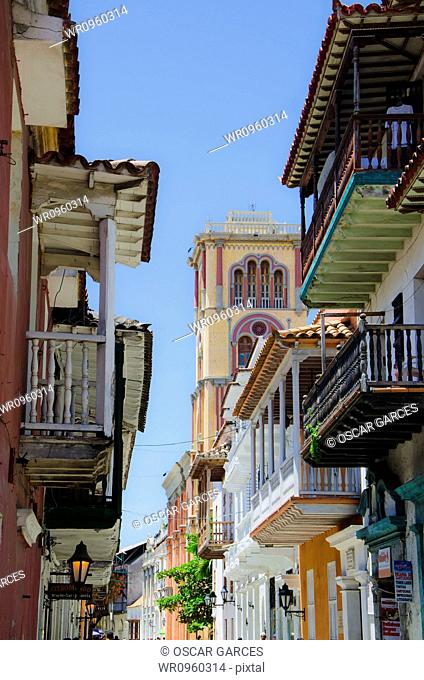 Colonial Architecture, Cartagena, Bolivar, Colombia