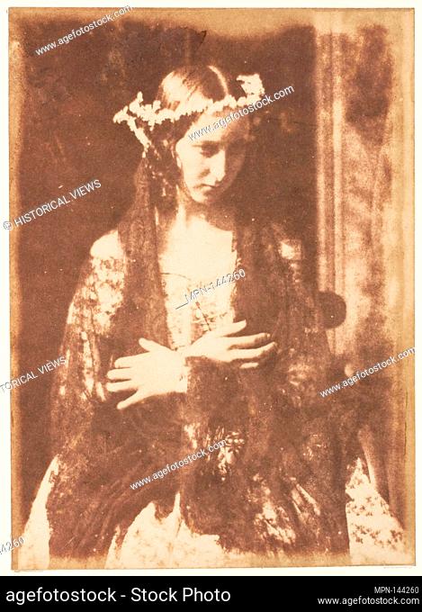 Miss Kemp as Ophelia. Photography Studio: Hill and Adamson (British, active 1843-1848); Artist: David Octavius Hill (British, Perth