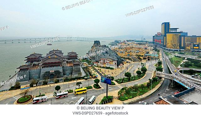 Day view of city buildings in Macao