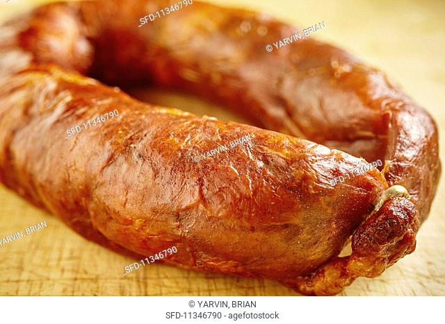 Chourico caseiro, a classic Portuguese sausage