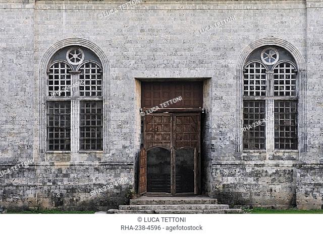 Back entrance of the Church of Dauis on Panglao Island, Bohol, Phiilippines, Southeast Asia, Asia