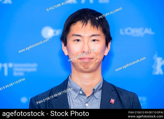 15 June 2021, Berlin: Toru Takano, assistant director, comes to the film premiere of the movie ""Guzen to sozo"" (Wheel of Fortune and Fantasy) at the open-air...