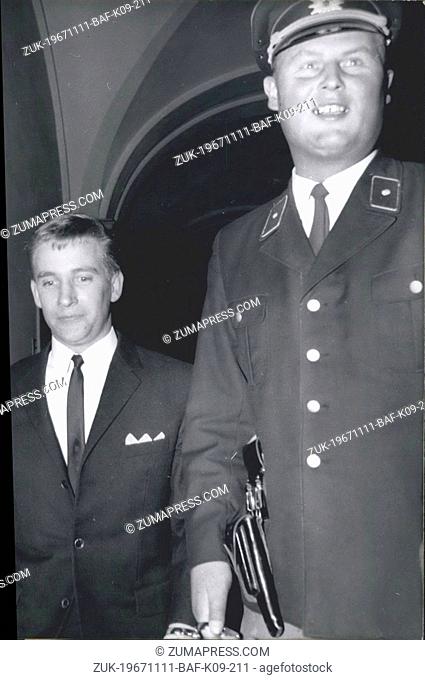 Nov. 11, 1967 - Enzian-Murder Proceedings in Munich.: On November 13th the proceedings against the 27 years old Wilhelm Leinauer and the 25 years old Christel...