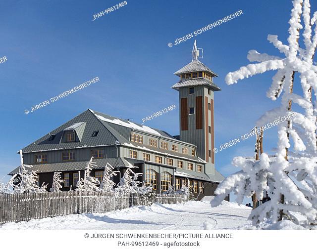 The Hotel Fichtelberghaus is located on the highest peak in East Germany. The Fichtelberg (1, 215 meters) is the center of a traditional winter sports area in...