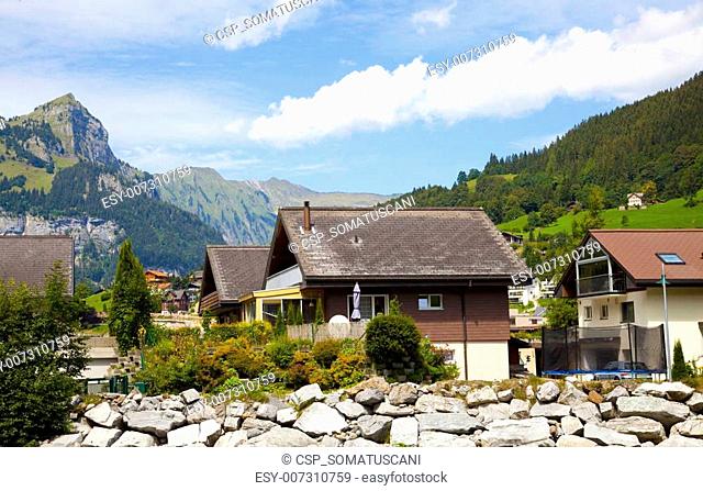 Engelberg Village in the Swiss Alps