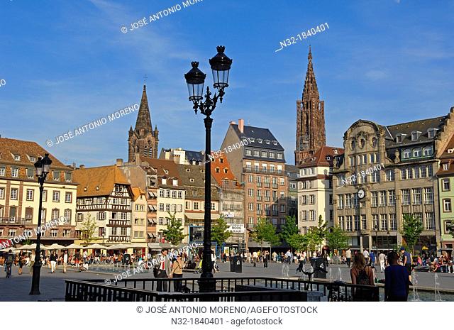 Strasbourg, Kleber square, UNESCO world heritage site, Place Kleber, Alsace, Bas Rhin, France, Europe