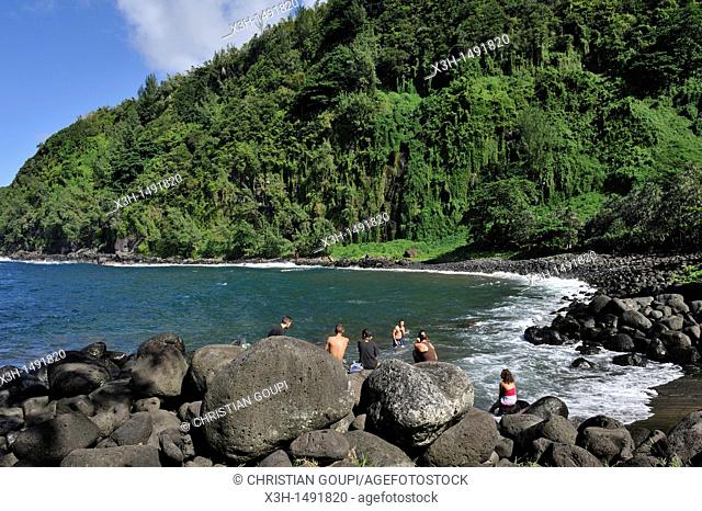 Anse des Cascades, Sainte-Rose Reunion island, overseas departement of France, Indian Ocean