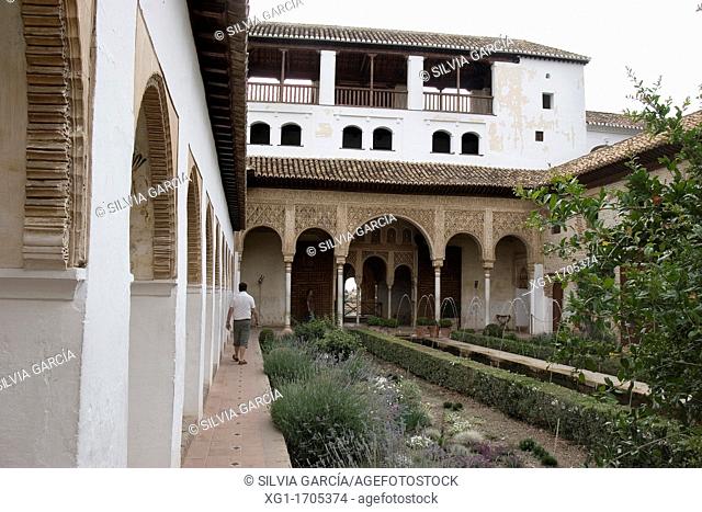 Generalife Gardens, Alhambra, Granada, Andalusia, Spain, Europe