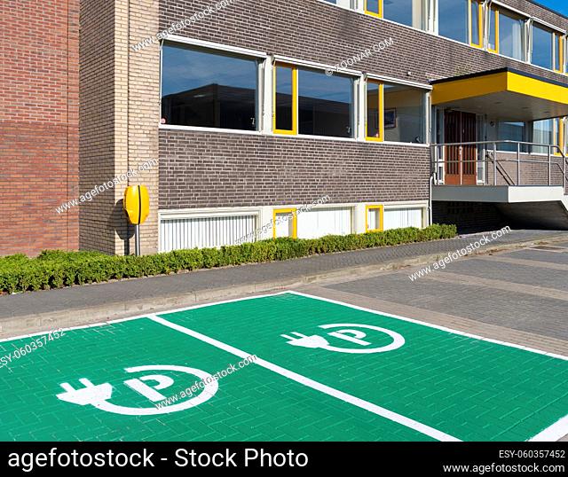 parking place and charging station for electric cars