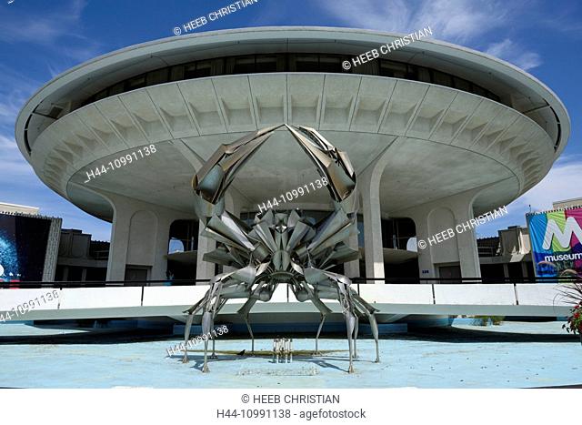 Canada, British Columbia, Vancouver, H.R. MacMillan, Space Centre, architecture, modern, crab, sculpture