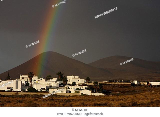 rainbow near Tahiche, Canary Islands, Lanzarote