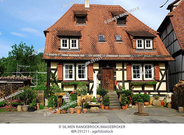 Residential house on the grounds of the monastery Bebenhausen Tuebingen Baden Wuerttemberg Germany