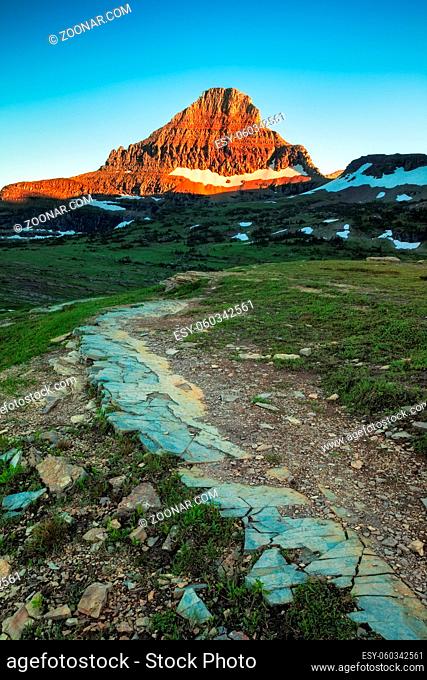 Reynolds Mountain in the Logan Pass area of Glacier National Park, Montana, USA
