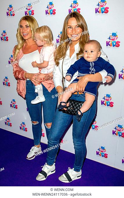 Celebrities attend the Sky Kids pop up café for the launch of the Sky Kids app. Featuring: Billie Faiers, Sam Faiers, Paul, Nelly Where: London
