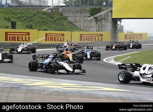 08/01/2021, Hungaroring, Budapest, Formula 1 Grand Prix Grosser Preis von Ungarn 2021, in the picture race start: Lewis Hamilton (GBR # 44)