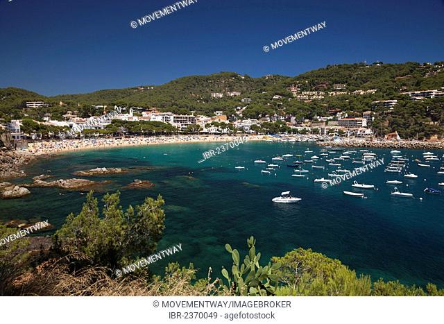 Bay of Llafranc, Calella de Palafrugell, Costa Brava, Catalonia, Spain, Europe, PublicGround