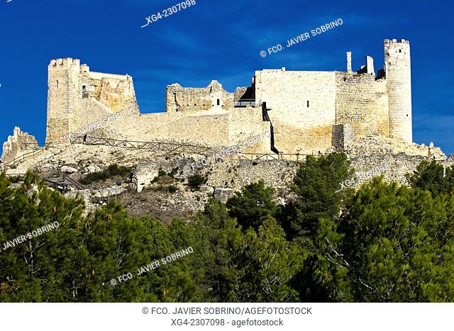 Xivert Castle ruins, medieval fortress in the Sierra de Irta - Alcalá de Xivert - Castellón - Comunidad Valenciana - Spain - Europe