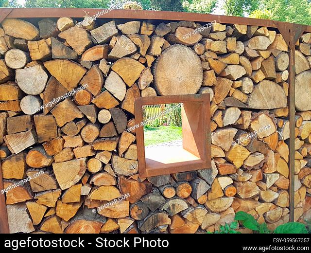 Holzwand, Sichtschutz