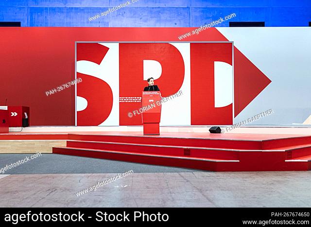 Kevin Kuehnert, designated SPD General Secretary, recorded at the SPD federal party conference in Berlin, December 11th, 2021