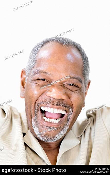 Portrait of a middle-aged man laughing