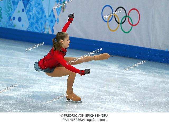 Yulia Lipnitskaya of Russia performs in the Women's Free Skating Figure Skating event at Iceberg Skating Palace during the Sochi 2014 Olympic Games, Sochi