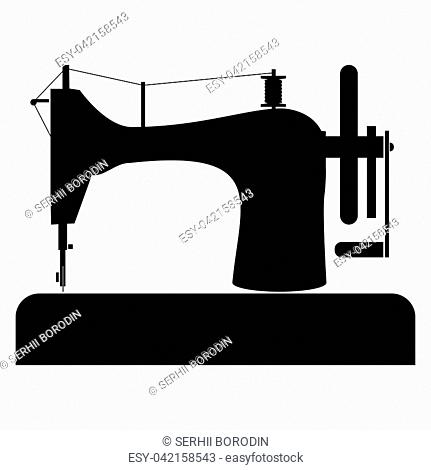 Sewing machine it is the black color icon