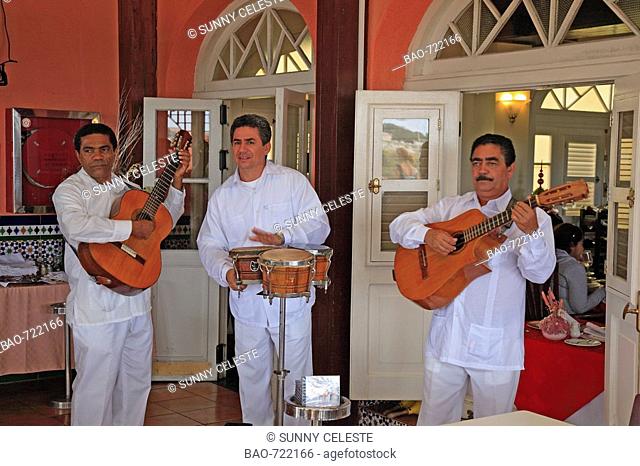 Band in the Hemmingway bar at the hotel of Ambos Mundoz, Havana, Cuba
