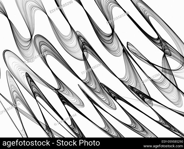Abstract generated black and white pattern background