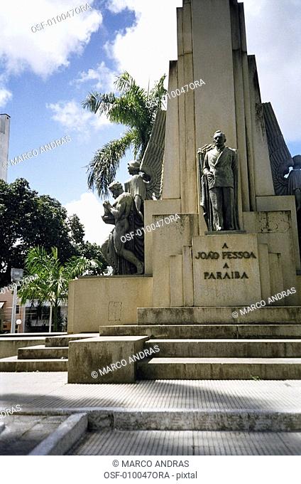 paraiba joao pessoa monument tribute in a square