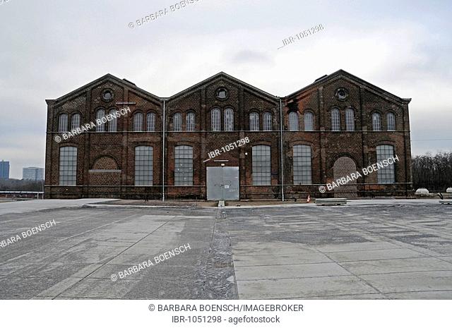 Building, mining site, former steel plant, Phoenix project, industrial fallow, structural change, Hoerde, Dortmund, Ruhr district, North Rhine-Westphalia