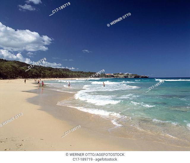 Playa Grande in Rio San Juan. Dominican Republic