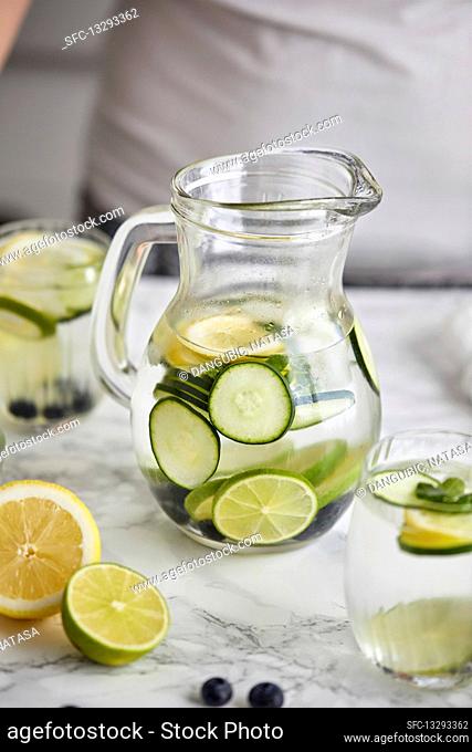 Fresh cold infused water