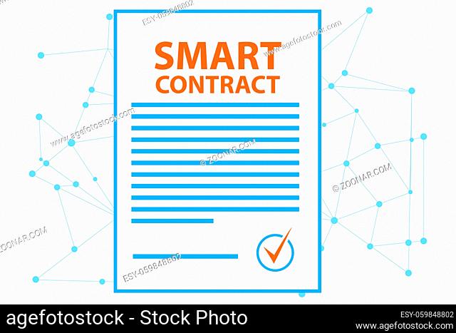 Smart contract as the illustration of blockchain concept