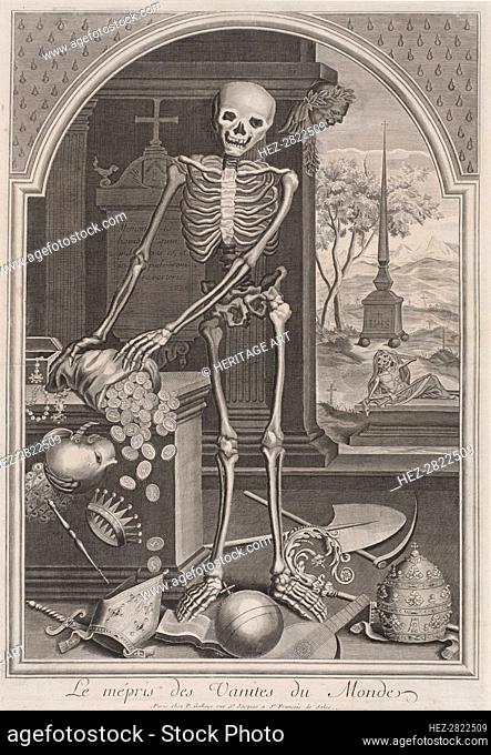 Death with Worldly Vanities, 1700/1720. Creator: Unknown