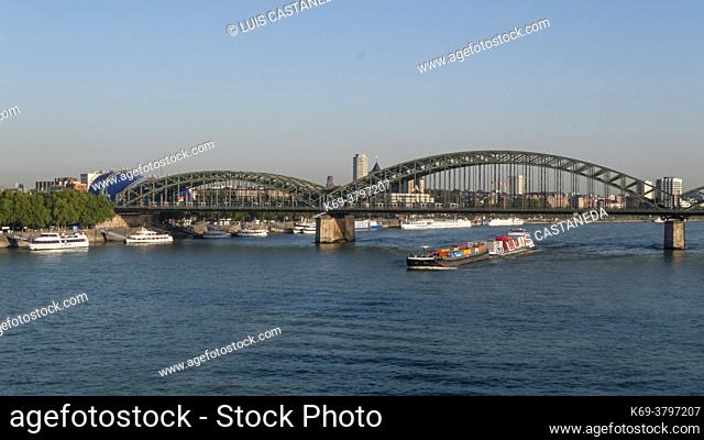 Hohenzollern Bridge and the Rhine River. Cologne. Germany