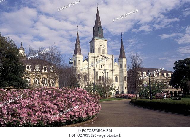 New Orleans, St. Louis Cathedral, LA, French Quarter, Louisiana, Saint Louis Cathedral at Jackson Square in New Orleans