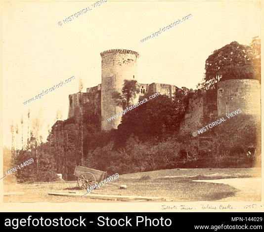 Talbot's Tower, Falaise Castle. Artist: Alfred Capel Cure (British, 1826-1896); Date: 1856; Medium: Albumen silver print from paper negative; Dimensions: 21
