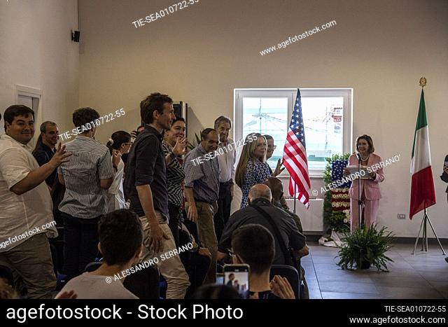 Nancy Pelosi, speaker of the United States House of Representatives, receives honorary citizenship of Fornelli, a small Molise village where her mother...