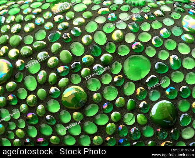 Glass balls, background texture of glass balls