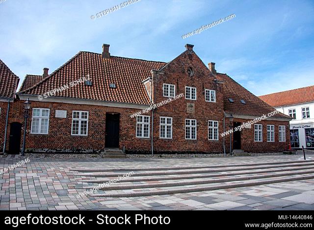 Historic town house in Ribbe. Ribbe is the oldest town in Denmark