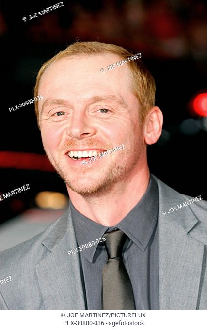 Simon Pegg at the Premiere of Universal Pictures' Paul. Arrivals held at Grauman's Chinese Theatre in Hollywood, CA, March 14, 2011