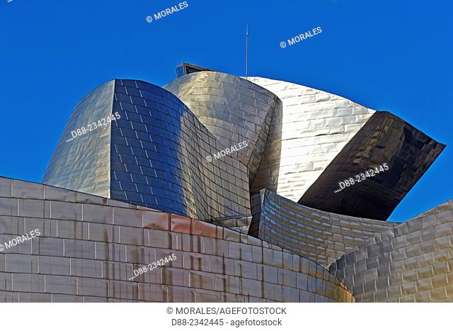 Europe, Spain, Basque country, Bilbao, Guggenheim Museum by Frank O. Gehry