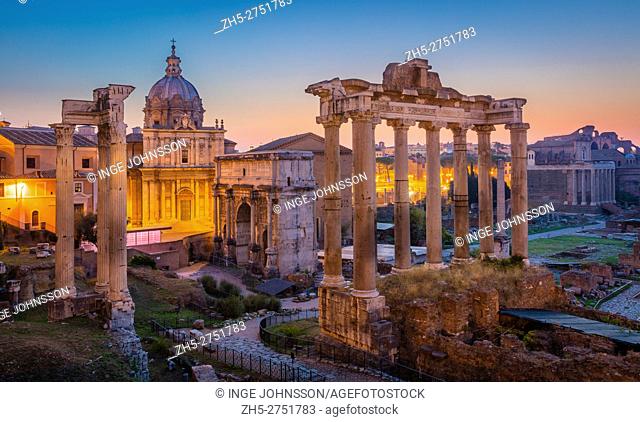 The Roman Forum, also known by its original Latin designation Forum Romanum, is located between the Palatine Hill and the Capitoline Hill of the city of Rome