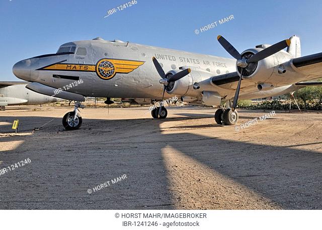 American transport machinery, Douglas C-54D for the airlift to Berlin in 1949, a so-called raisin bomber, Pima Air and Space Museum, Pima Air and Space Museum